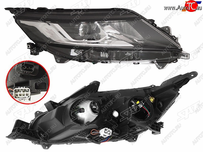 12 899 р. Фара правая (с электрокорректором) SAT Mitsubishi L200 5 KK,KL рестайлинг (2018-2022)  с доставкой в г. Кемерово