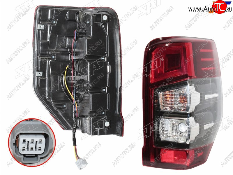 9 849 р. Фонарь задний правый SAT Mitsubishi L200 5 KK,KL рестайлинг (2018-2022)  с доставкой в г. Кемерово