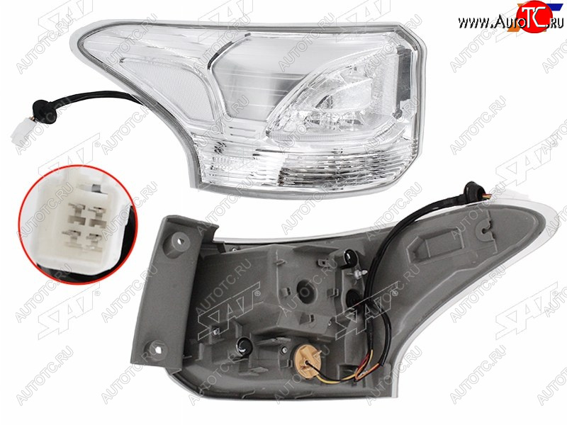 8 799 р. Фонарь задний левый (внешний, LED) SAT  Mitsubishi Outlander  GF (2014-2016) 1-ый рестайлинг  с доставкой в г. Кемерово