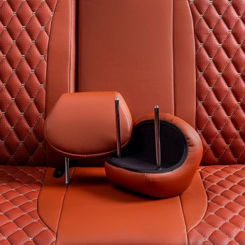 16 499 р. Комплект чехлов для сидений (Орегон) БАЙРОН РОМБ Lord Autofashion Audi Q3 8U дорестайлинг (2011-2015) (коричневый, вставка св-коричневы, строчка беж)  с доставкой в г. Кемерово. Увеличить фотографию 3