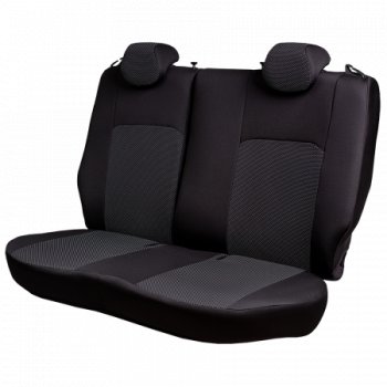 7 849 р.  Комплект чехлов для сидений (РЗСиС 40/60, 2П жаккард) ДУБЛИН Lord Autofashion  Chery Amulet (Corda)  A15 (2003-2010) лифтбэк (черный, вставка черная, строчка белая)  с доставкой в г. Кемерово. Увеличить фотографию 4