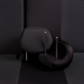 7 849 р.  Комплект чехлов для сидений (РЗСиС 40/60, 2П жаккард) ДУБЛИН Lord Autofashion  Chery Amulet (Corda)  A15 (2003-2010) лифтбэк (черный, вставка черная, строчка белая)  с доставкой в г. Кемерово. Увеличить фотографию 6