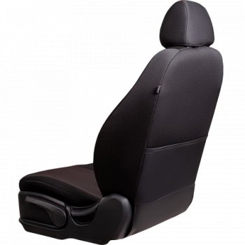 5 399 р.  Комплект чехлов для сидений (РЗСиС 40/60, 2П жаккард) ДУБЛИН Lord Autofashion  Chery Amulet (Corda)  A15 (2003-2010) лифтбэк (черный, вставка черная, строчка красная)  с доставкой в г. Кемерово. Увеличить фотографию 3