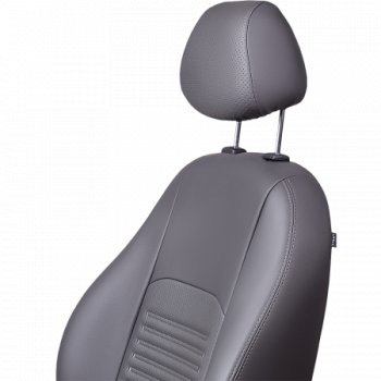 8 999 р. Комплект чехлов для сидений, (РЗСиС 60/40 Илана+Орегон), ТУРИН Lord Autofashion Chevrolet Niva 2123 дорестайлинг (2002-2008) (серый, вставка серая, строчка серая)  с доставкой в г. Кемерово. Увеличить фотографию 5