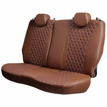 18 349 р. Комплект чехлов для сидений (РЗСиС 60/40 2Г Орегон) БАЙРОН Lord Autofashion   Chevrolet Niva  2123 (2009-2020) рестайлинг (темно-коричневый, вставка темно-коричневая, строчка коричневая)  с доставкой в г. Кемерово. Увеличить фотографию 5