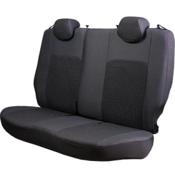 5 399 р. Комплект чехлов для сидений (РЗСиС 60/40 2Г Жаккард) ДУБЛИН Lord Autofashion Ford Fusion 1 хэтчбэк дорестайлинг (2002-2005) (серый, вставка Сеул серый)  с доставкой в г. Кемерово. Увеличить фотографию 5