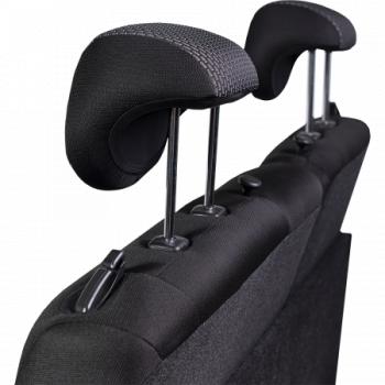 5 399 р. Комплект чехлов для сидений (ЦЗС Жаккард) Дублин Lord Autofashion  Лада нива 4х4  2131 (2019-2025) 5 дв. 1-ый рестайлинг, Урбан 5 дв. рестайлинг, (Legend) 5 дв. 2-ой рестайлинг (черный, вставка Сеул серая)  с доставкой в г. Кемерово. Увеличить фотографию 5