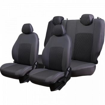 5 399 р. Комплект чехлов для сидений (РЗСиС 60/40 2Г Жаккард) ДУБЛИН Lord Autofashion  Лада Гранта Кросс  2194 (2018-2025) (серый, вставка Сеул серая)  с доставкой в г. Кемерово. Увеличить фотографию 8