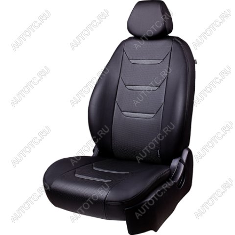 14 599 р. Комплект чехлов для сидений (РЗС 60/40 3Г Орегон) ТУРИН-2 Lord Autofashion технику из списка применимости (черный, вставка черная+серая, строчка серая)  с доставкой в г. Кемерово