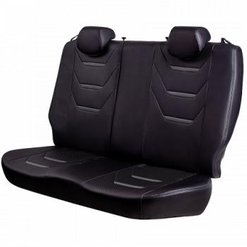 14 599 р. Комплект чехлов для сидений (РЗС 60/40 3Г Орегон) ТУРИН-2 Lord Autofashion технику из списка применимости (черный, вставка черная+серая, строчка серая)  с доставкой в г. Кемерово. Увеличить фотографию 2