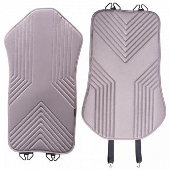 2 579 р. Накидка на сиденье (1 место Афины) ЛЮКС ст ВАН ВЭЙ Lord Autofashion   (серый, строчка серая)  с доставкой в г. Кемерово. Увеличить фотографию 10
