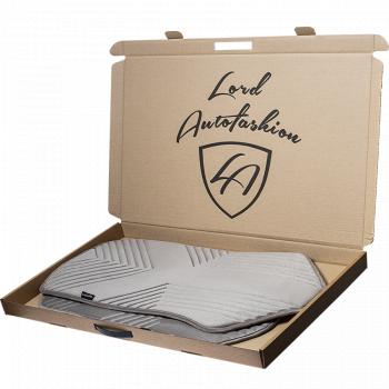 2 579 р. Накидка на сиденье (1 место Афины) ЛЮКС ст ВАН ВЭЙ Lord Autofashion   (серый, строчка серая)  с доставкой в г. Кемерово. Увеличить фотографию 2