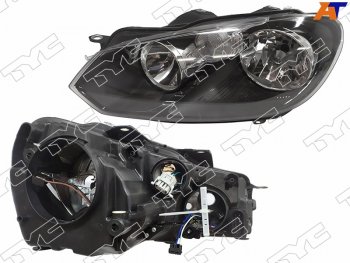 Фара левая (галоген, с электрокорректором) TYC Volkswagen Golf  6 (2008-2014) хэтчбэк 5 дв.