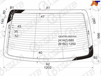 7 999 р. Стекло заднее (Цвет зеленый Обогрев Антенна) Chevrolet Aveo 05-11  Nexia 20-  Daewoo Gentra 05-1 XYG GENTRA RW/H/X  с доставкой в г. Кемерово. Увеличить фотографию 1