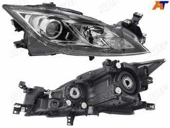 Фара правая (светлая) SAT Mazda 6  GH (2010-2012) рестайлинг лифтбэк, рестайлинг седан, рестайлинг универсал