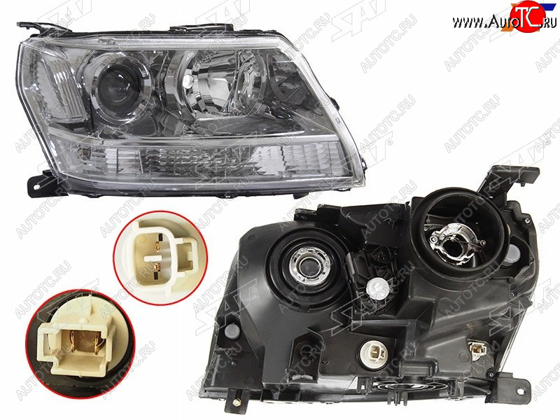8 699 р. Фара правая (галоген, с электрокорректором) SAT  Suzuki Escudo  3 (2006-2017) дорестайлинг, 1-ый рестайлинг, 2-ой рестайлинг  с доставкой в г. Кемерово