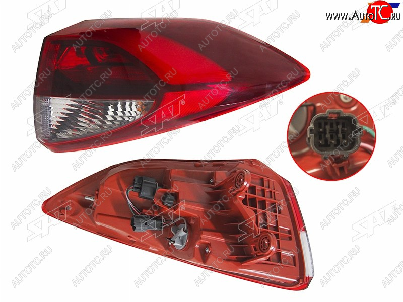 5 299 р. Фонарь задний правый (внешний, LED) SAT  Hyundai Tucson  TL (2015-2018) дорестайлинг  с доставкой в г. Кемерово