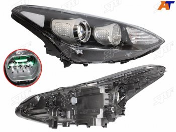 Фара правая (галоген, под электрокорректор) SAT KIA Sportage  4 QL (2016-2022) дорестайлинг, рестайлинг