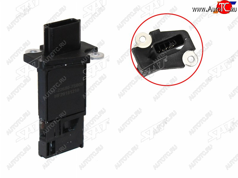 3 169 р. Датчик расхода воздуха ZD30YD25HR15HR16MR20QG13QG15QG18VQ25VQ35VQ37VQ40VK56QR25M9R NIS SAT ST-22680-7S000  с доставкой в г. Кемерово