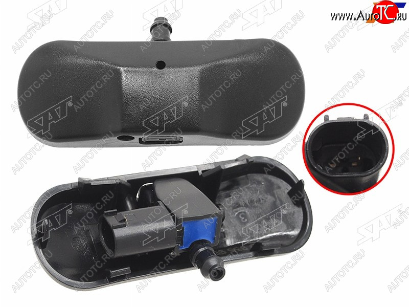 1 049 р. Форсунка омывателя лобового стекла Skoda Karoq 17-  Kodiaq 16-22  Volkswagen Golf 03-19  Jetta 05 SAT ST-227-0006  с доставкой в г. Кемерово