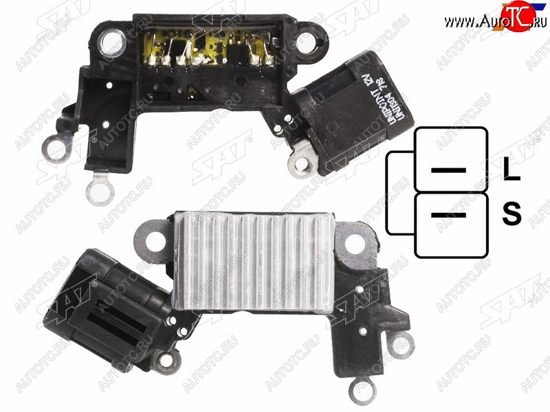959 р. Реле-регулятор напряжения генератора NISSAN MURANO 04-08TEANA 03-13X-TRAIL 01-14(HITACHI)(из 2-ух SAT ST-23124-AU401  с доставкой в г. Кемерово