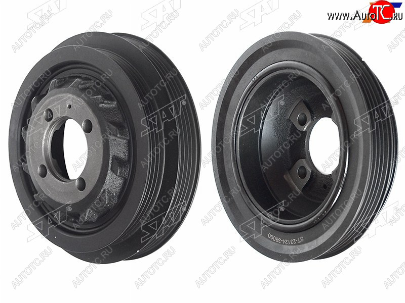 1 899 р. Шкив коленвала HYUNDAI TUCSON 04-10TRAJET 00-06SANTA FE SONATA 01-05KIA OPTIMAMAGENTIS 00-05SO SAT ST-23124-38000  с доставкой в г. Кемерово