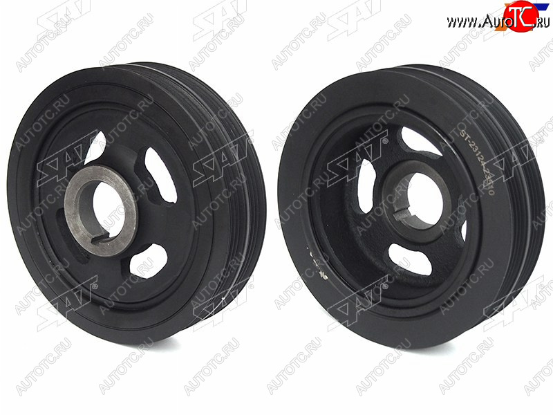 2 399 р. Шкив коленвала HYUNDAI TUCSON 04-10COUPE 01-09ELANTRA 00-06MATRIXLAVITA 01-06TRAJET 00-06 SAT ST-23124-23510  с доставкой в г. Кемерово