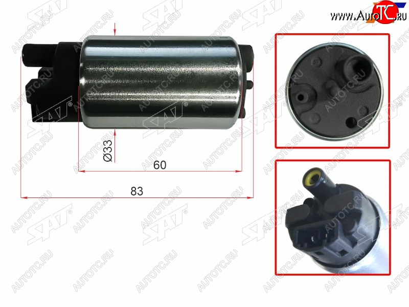 1 349 р. Насос топливный 2ARFXE3ZRFAE2ARFE1AZFE HARRIERNX200300HRAV4 SAT ST-23220-36011  с доставкой в г. Кемерово