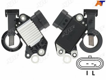 649 р. Реле-регулятор напряжения генератора CHEVROLETDAEWOO LACETTINUBIRA 04-13AVEO 04-08KALOS 06- F14D SAT ST-235-0004  с доставкой в г. Кемерово. Увеличить фотографию 1