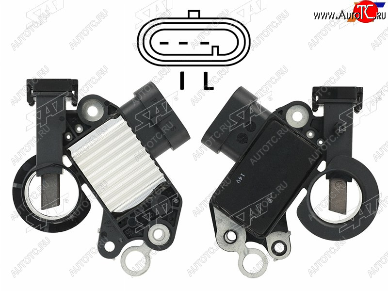 799 р. Реле-регулятор напряжения генератора DAEWOOCHEVROLET LACETTINUBIRA 04-13 F14D3F16D3F18D3 SAT ST-235-0003  с доставкой в г. Кемерово