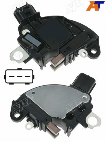 1 199 р. Реле-регулятор напряжения генератора FORD FOCUS 1.4-2.0 98-05 аналог MAGNETI MARELLI                 SAT ST-235-0053  с доставкой в г. Кемерово. Увеличить фотографию 1