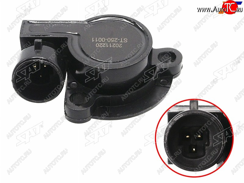 319 р. Датчик положения дроссельной заслонки LADA 21089910111215 86-13 CHEVROLET NIVA 02-20 SAT ST-250-0011  с доставкой в г. Кемерово
