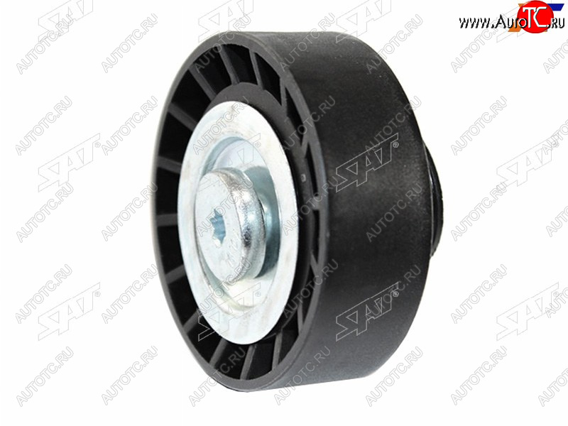 399 р. Ролик приводного ремня обводной HYUNDAI I10I20I30I40IX20IX35KIA CEED 1,4-1,7CRDI (гладкий) SAT ST-25287-2A010  с доставкой в г. Кемерово