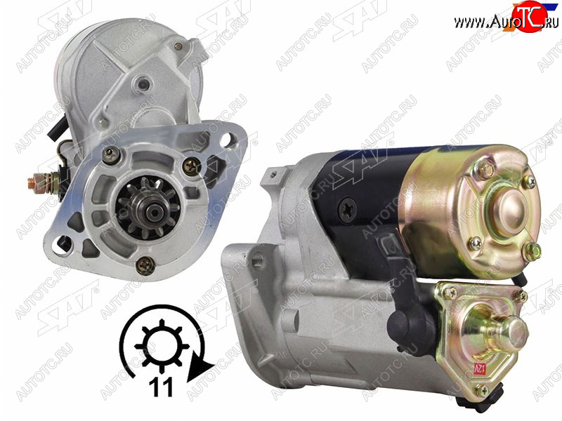 12 999 р. Стартер Toyota Hiace 99-20 / Hilux 01-04 / Land Cruiser Prado (J90,J120,J150) 96-20 / 4Runner 02-09 SAT ST-28100-30050N, st2810030050n SAT ST-28100-30050N  с доставкой в г. Кемерово
