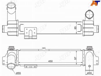 Интеркулер KIA SORENTO 03-06 (140л.с.) SAT ST-28190-4A160