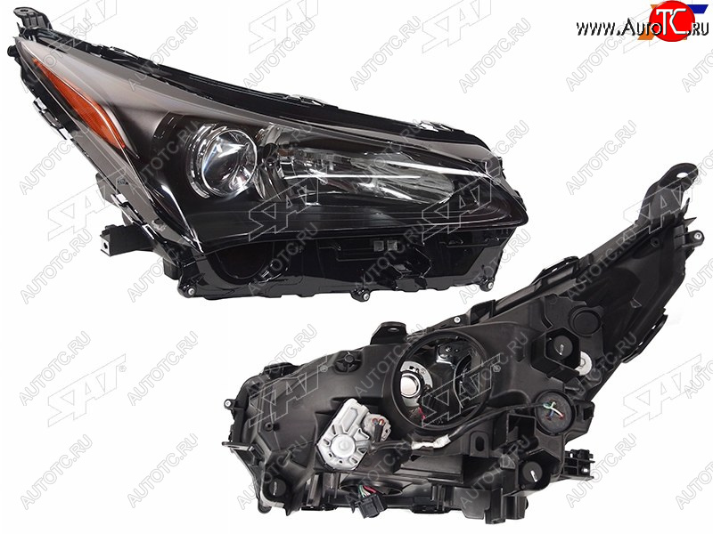 25 549 р. Фара правая (LED, с электрокорректором) SAT Lexus NX300h Z10 дорестайлинг (2014-2017)  с доставкой в г. Кемерово