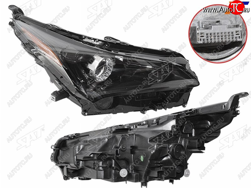 18 999 р. Фара правая (LED, с электрокорректором) SAT Lexus NX200 Z10 рестайлинг (2017-2021)  с доставкой в г. Кемерово
