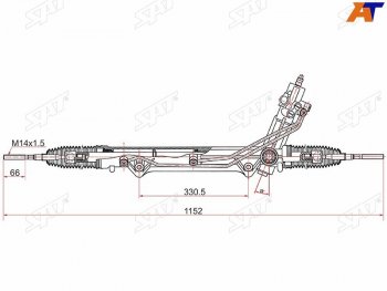 26 799 р. Рейка рулевая без отверстия под датчик SAT  BMW X5  E53 (1999-2003) дорестайлинг  с доставкой в г. Кемерово. Увеличить фотографию 1