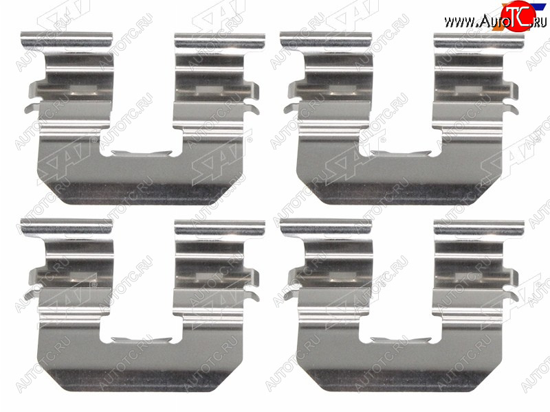 224 р. Комплект монтажный тормозных колодок RR HYUNDAI SOLARIS 10-ACCENT 11-19KIA RIO 10- SAT ST-349-0009  с доставкой в г. Кемерово