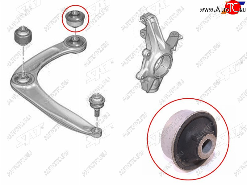 439 р. Сайлентблок Citroen Berlingo 08-22  C4 04-11  Peugeot 308 07-15  Citroen DS4 12-  DS5 12-15  Pe SAT ST-352392  с доставкой в г. Кемерово