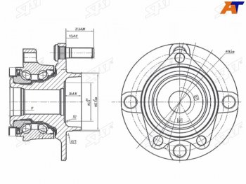 Ступичный узел перед NISSAN NV200NV200 VANETTE 10- (в сборе) SAT ST-40202-JX00A