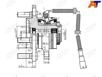 Ступичный узел перед SSANG YONG ACTIONSPORTSKYRONREXTON 01- (PT) SAT ST-41420-09401