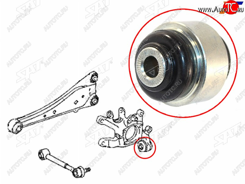 929 р. Сайлентблок Toyota Avensis (T270) 08-18  Corolla (E150) 06-13  Harrier (XU60) 17-20  RAV4 (XA30,X SAT ST-42304-42020U  с доставкой в г. Кемерово