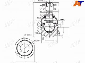 Шаровая опора нижняя TOYOTA LAND CRUISER 200SEQUOIATUNDRALEXUS LX570 07- SAT ST-43330-60060