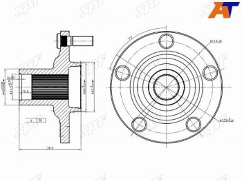 Ступица перед TOYOTA ALPHARDCAMRYHARRIER SAT ST-43502-28100