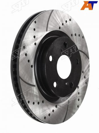 Диски тормозные передние перфорированный Ø296mm SAT Toyota Camry XV40 дорестайлинг (2006-2008)