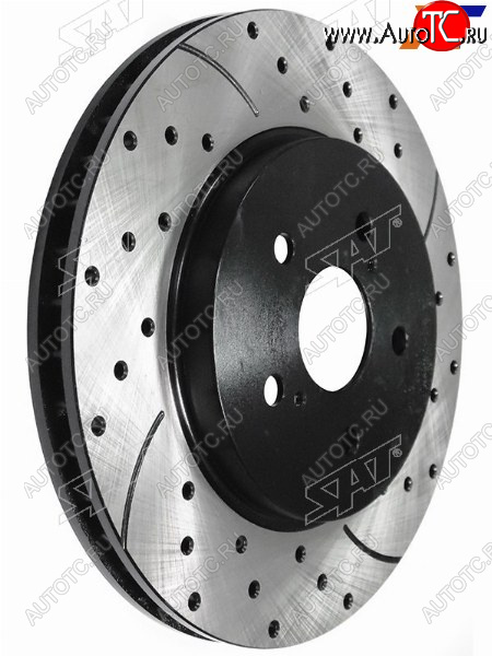 10 249 р. Диски тормозные передние перфорированные Ø299mm SAT Toyota Harrier XU60 дорестайлинг (2013-2017)  с доставкой в г. Кемерово