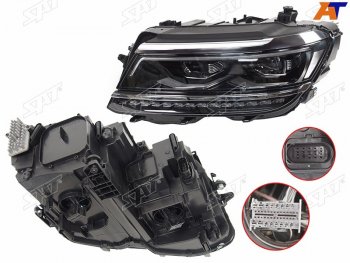 Фара левая (LED) SAT Volkswagen Tiguan  Mk2 (2016-2020) дорестайлинг