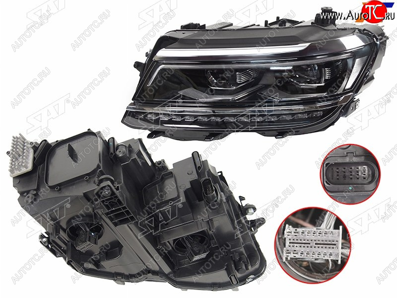 37 699 р. Фара левая (LED) SAT  Volkswagen Tiguan  Mk2 (2016-2020) дорестайлинг  с доставкой в г. Кемерово