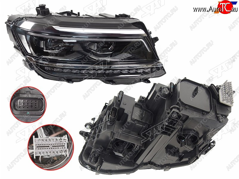 37 699 р. Фара правая (LED) SAT  Volkswagen Tiguan  Mk2 (2016-2020) дорестайлинг  с доставкой в г. Кемерово